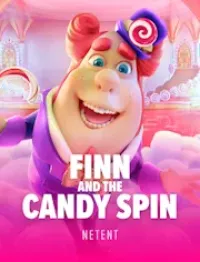 finn and the candy spin slot logo